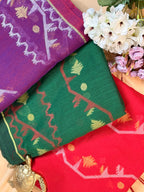 Jamdani inspired Saree in Soft Cotton
