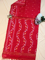 Jamdani inspired Saree in Soft Cotton