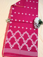 Jamdani inspired Saree in Soft Cotton