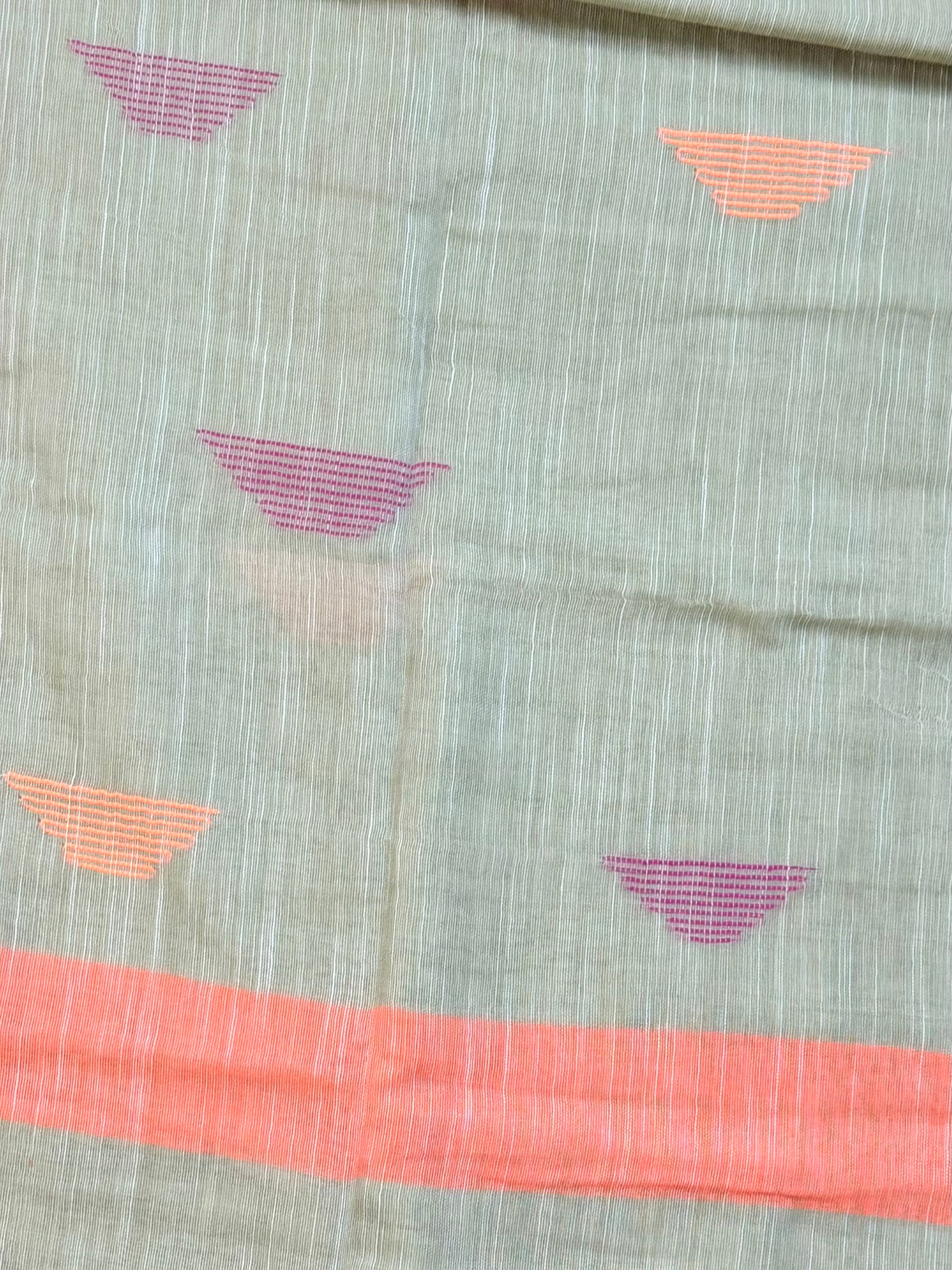 Cotton needle work Saree