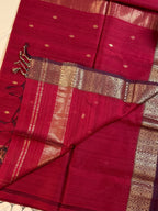 Handloom Maheshwari Diamond Butta Saree