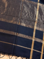 Handloom Maheshwari Small Self-Chex Saree
