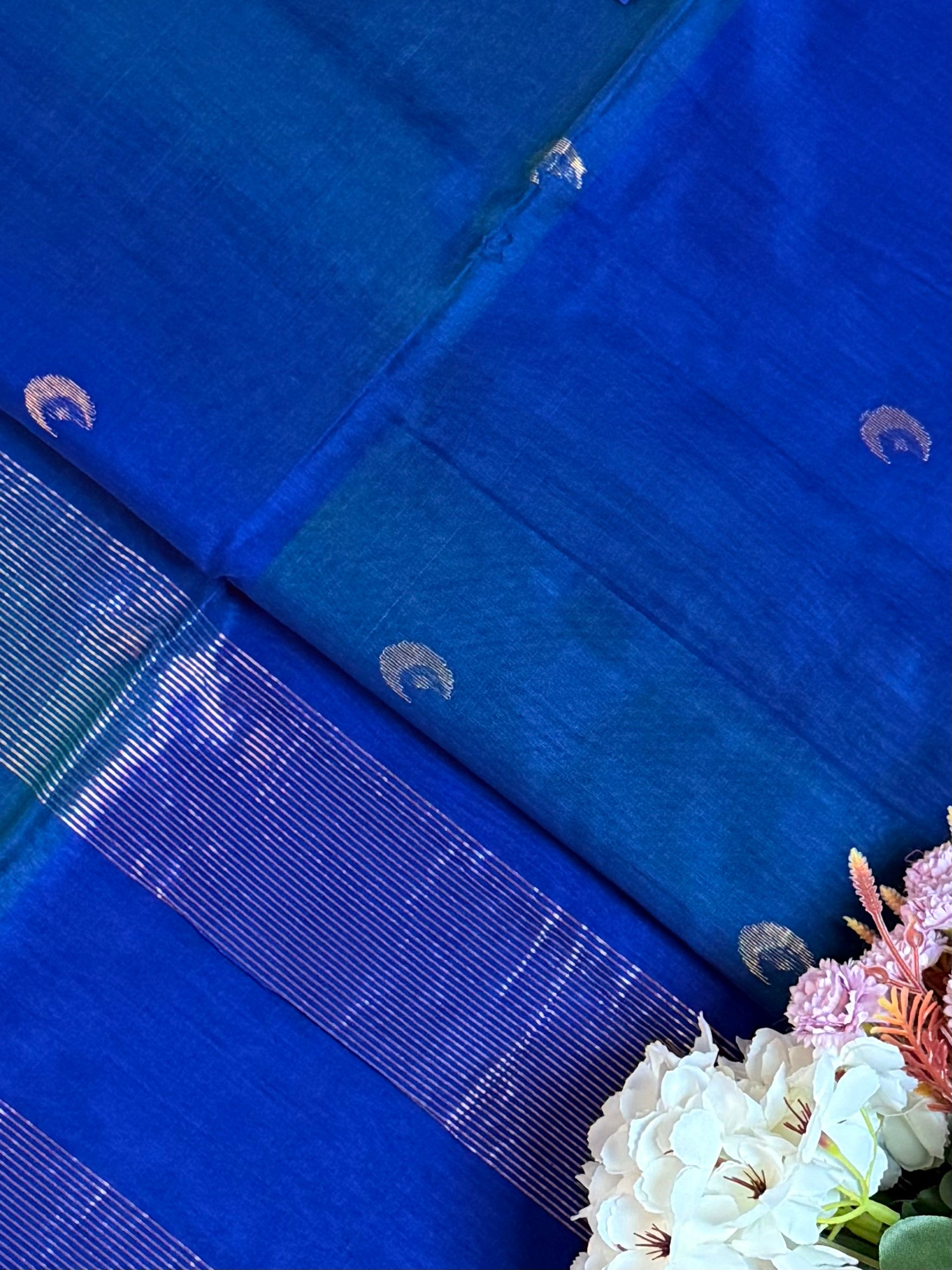 Handloom Maheshwari Chand Butta Saree