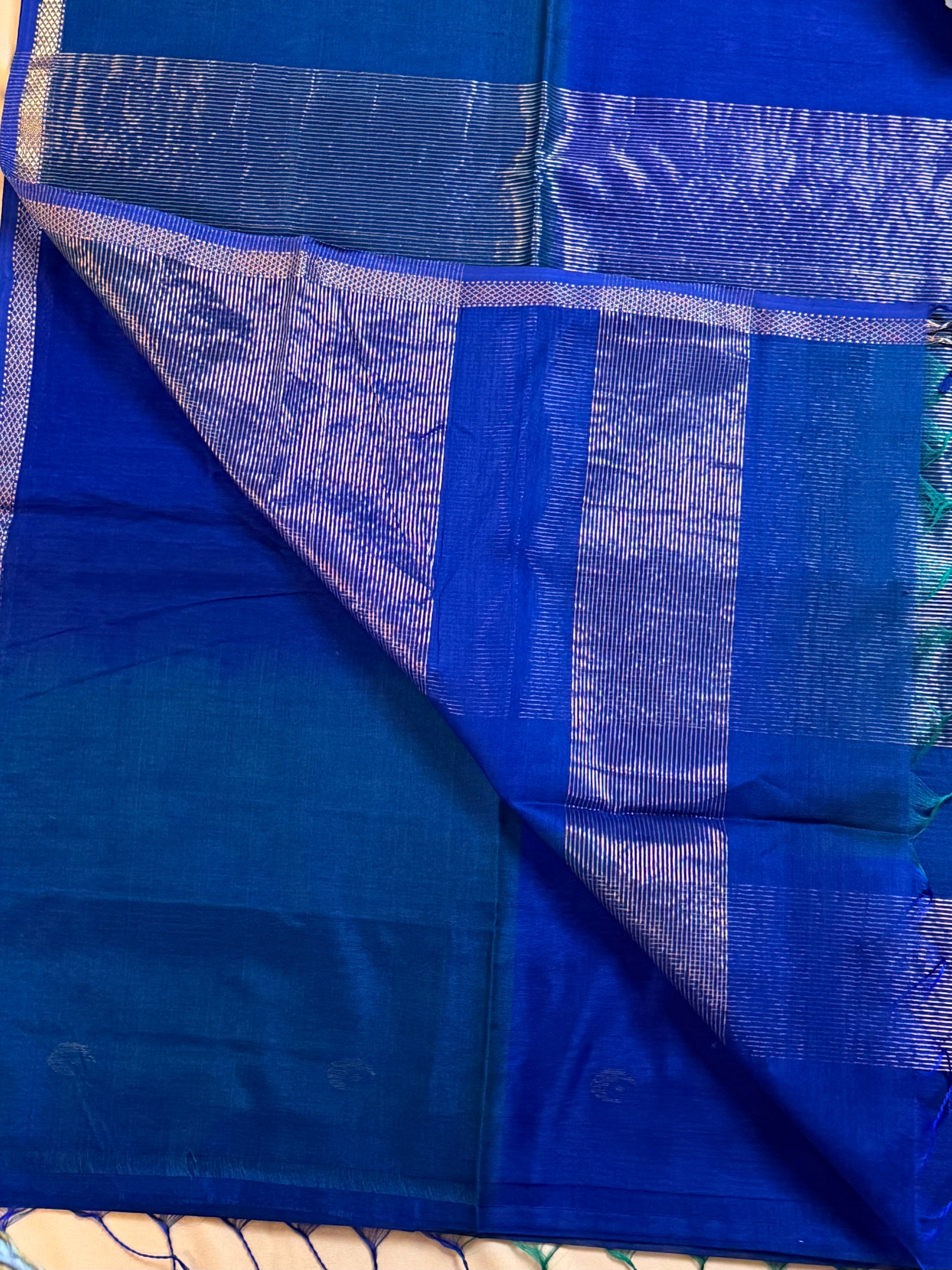 Handloom Maheshwari Chand Butta Saree