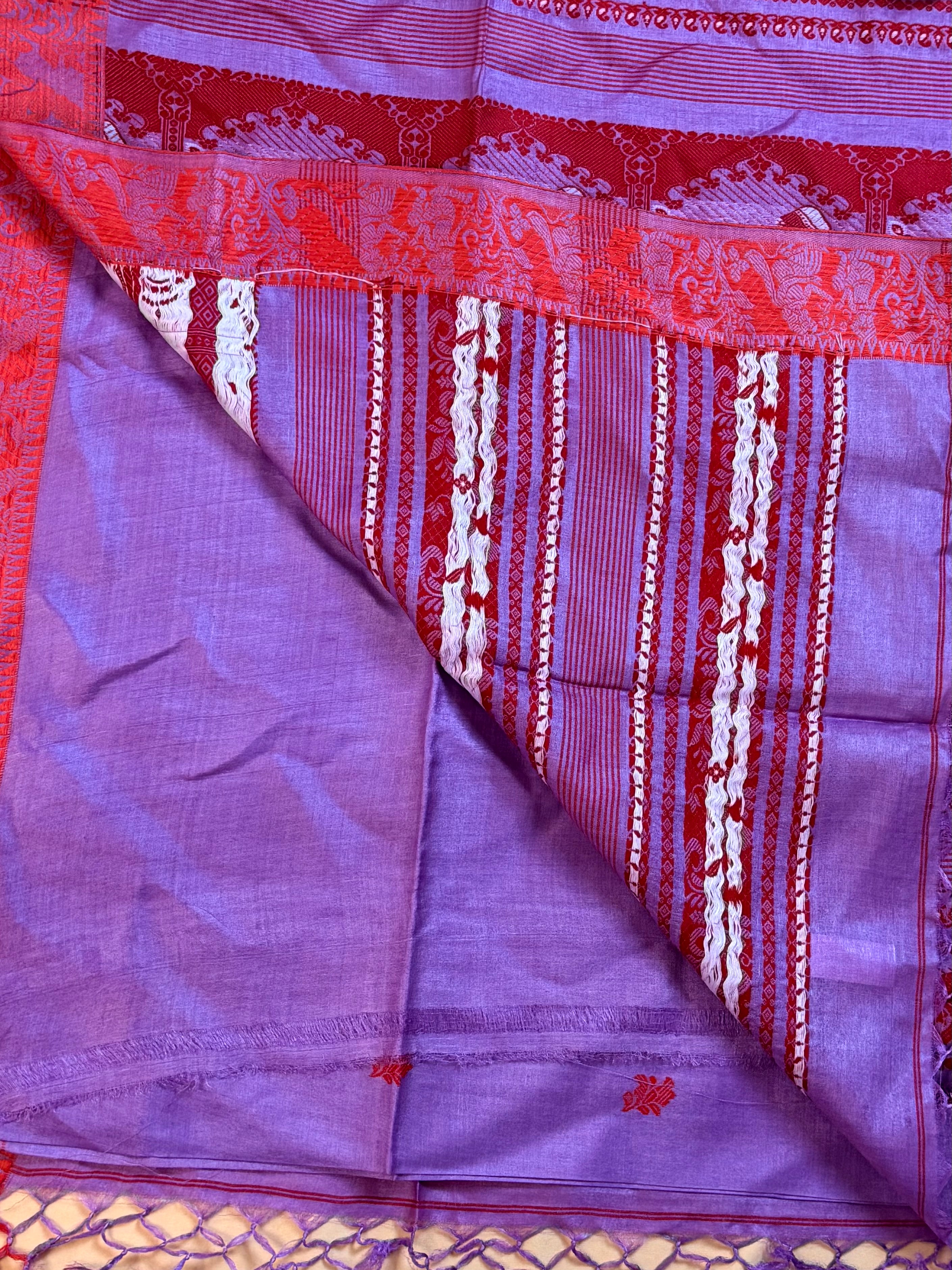 Silk Mark Certified Handloom Tussar Silk Saree with Baluchuri Work