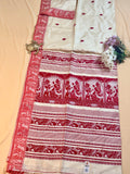 Silk Mark Certified Handloom Tussar Silk Saree with Baluchuri Work