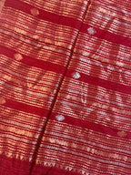 Silk Mark Certified Handloom Matka Silk Saree with Banarasi work