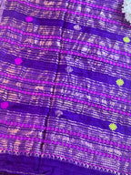 Silk Mark Certified Handloom Matka Silk Saree with Banarasi work