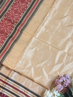 Pure Tussar Silk Jacquard border Saree