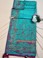 Exquisite Art Silk Saree with Pashmina Thread Weave