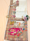 Exquisite Art Silk Saree with Pashmina Rajwadi Weave