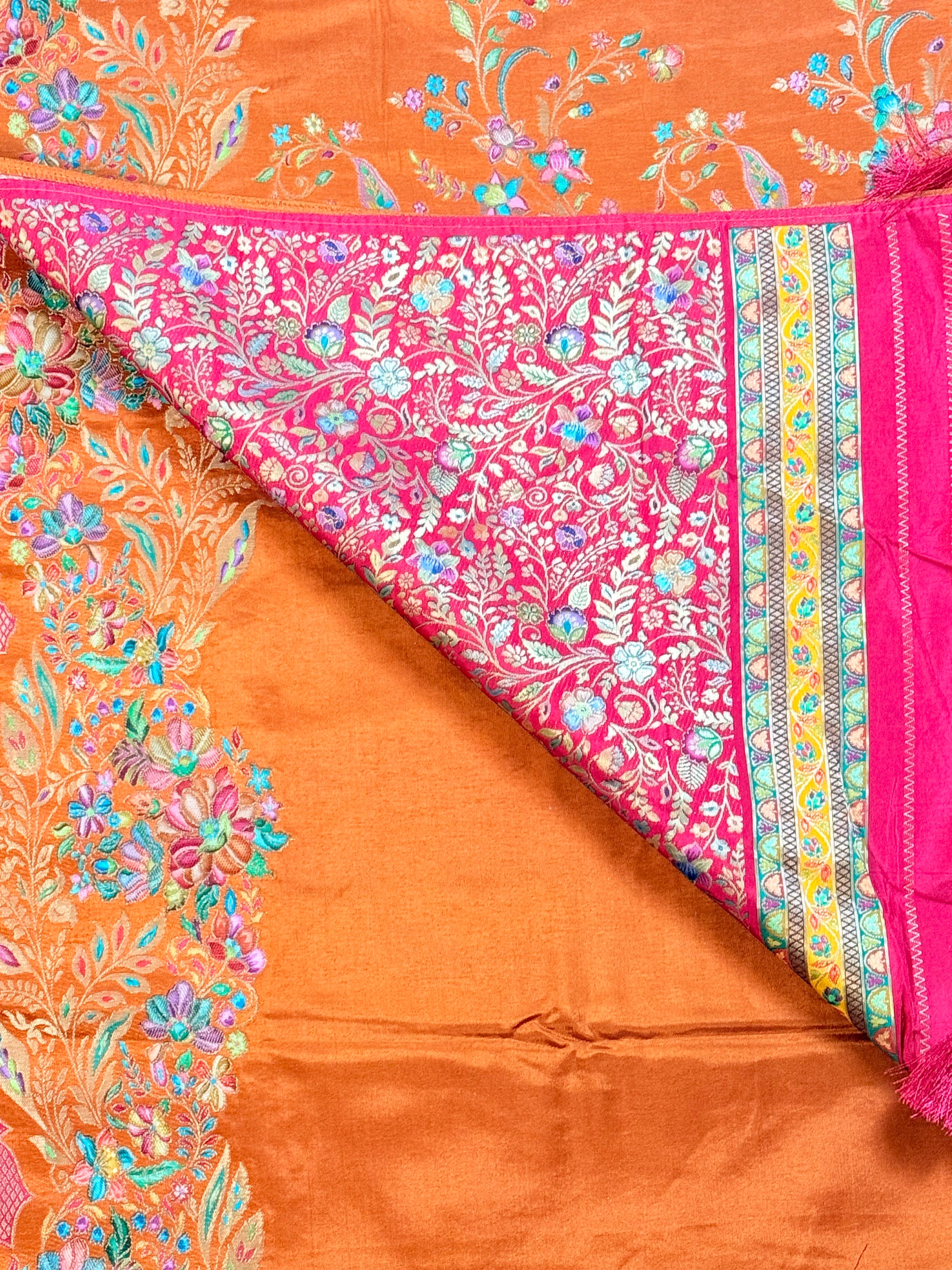 Exquisite Art Silk Saree with Pashmina Thread Weave