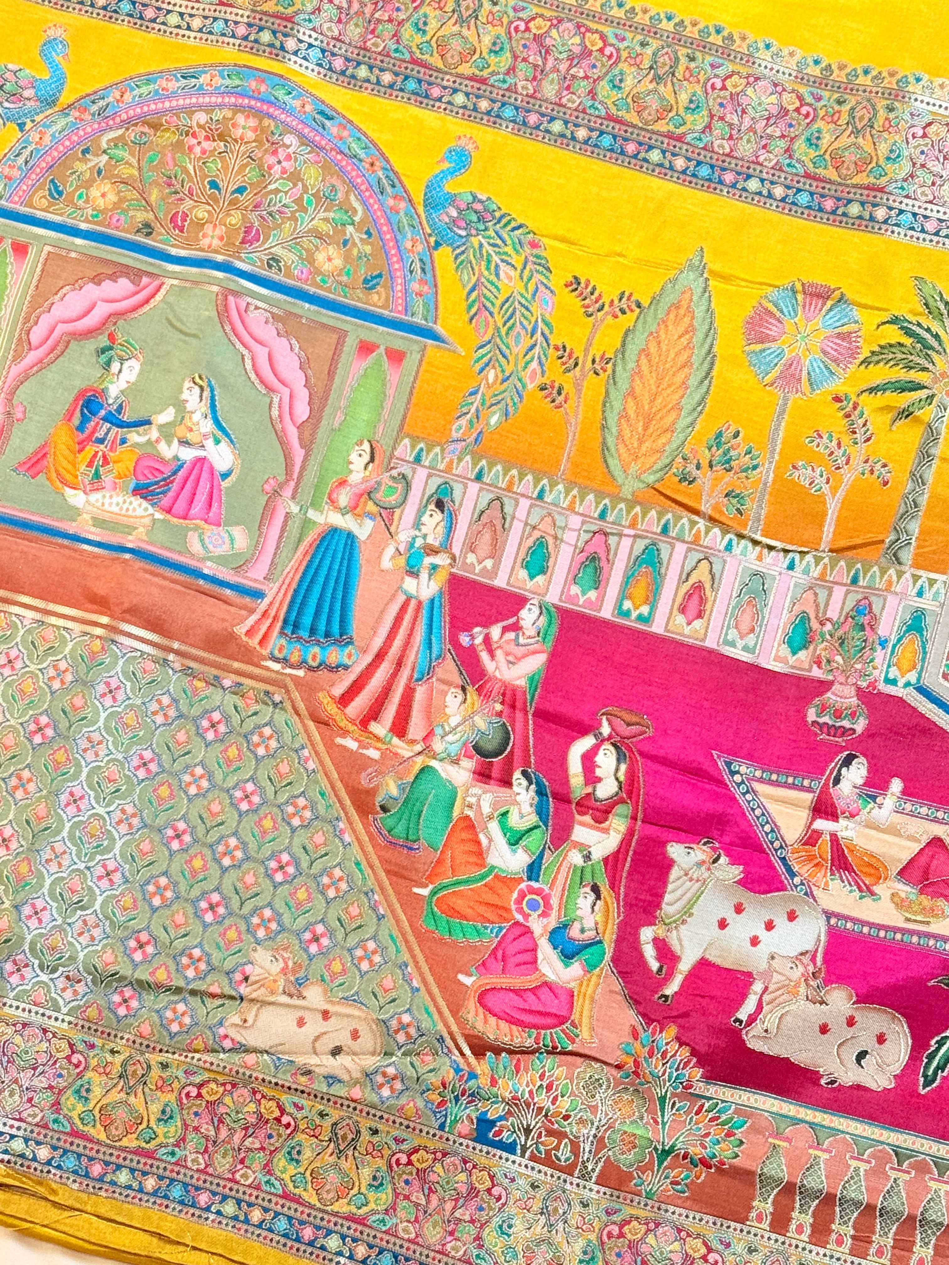 Exquisite Art Silk Saree with Pashmina Rajwadi Weave